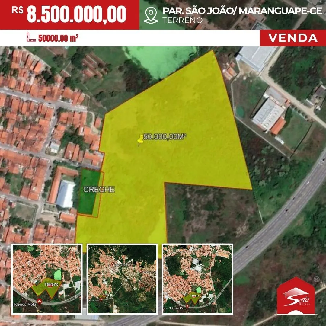 (TE8124) TERRENO DE 50.000M² A VENDA NO BAIRRO PARQUE SÃO JOÃO, MARANGUAPE - CE