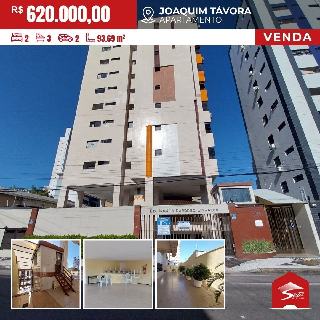 (AP8232) Apartamento medindo 93,69m², localizado no bairro Joaquim Távora