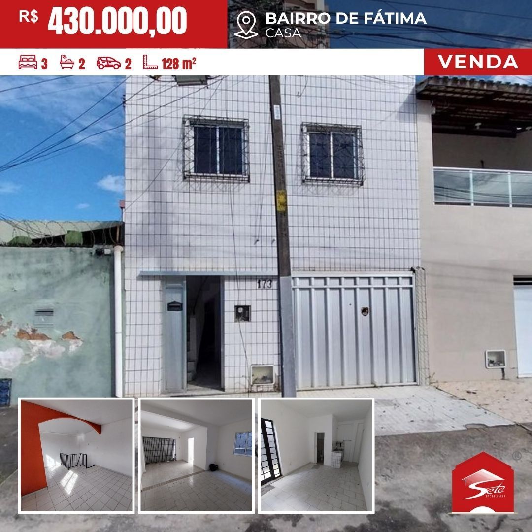 (CA8240) Excelente casa medindo 128m² no bairro de Fátima