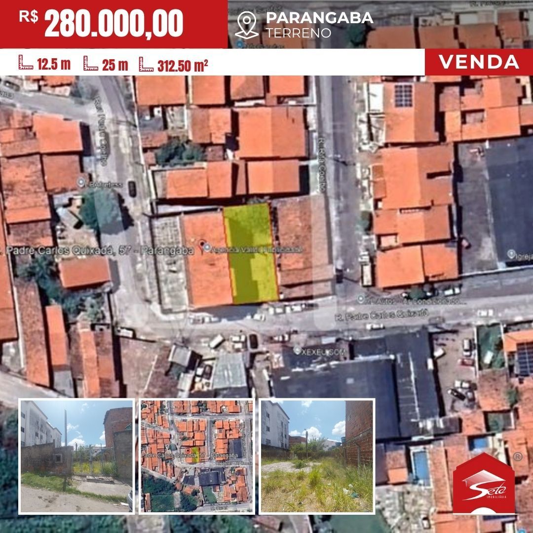 (TE8102) Terreno de 312 m² próximo ao Shopping Parangaba