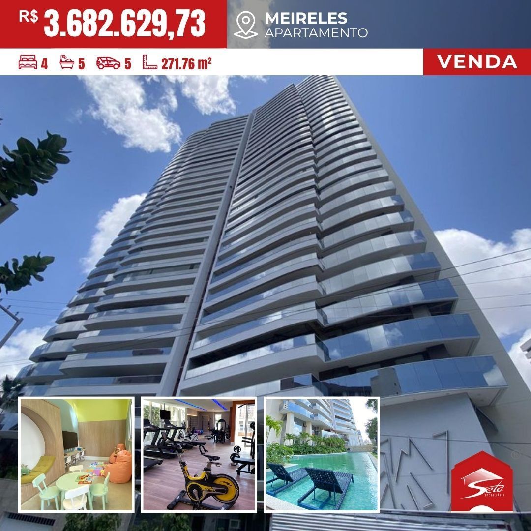 (AP8219) Excelente apartamento medindo 272m² localizado no Meireles