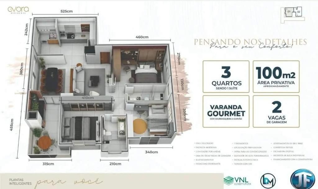 Apartamento à venda com 3 quartos, 90m² - Foto 8