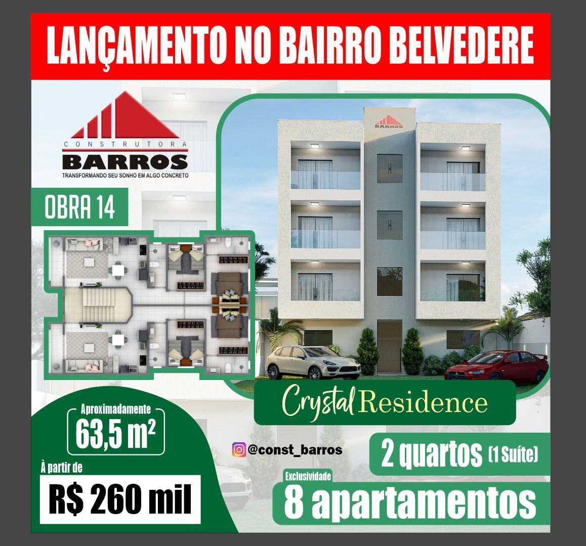 Apartamento à venda com 2 quartos, 14m² - Foto 2