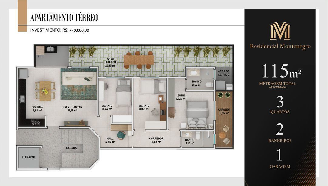 Apartamento à venda com 3 quartos, 115m² - Foto 6