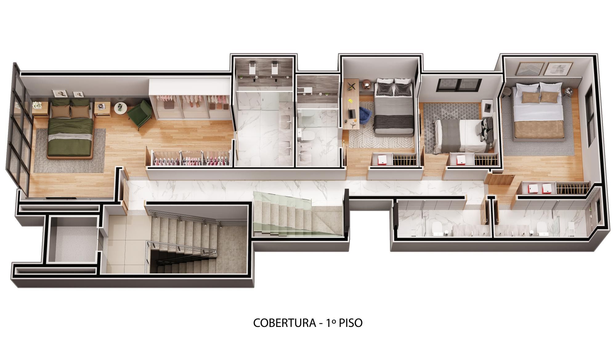 Apartamento à venda com 3 quartos, 107m² - Foto 2