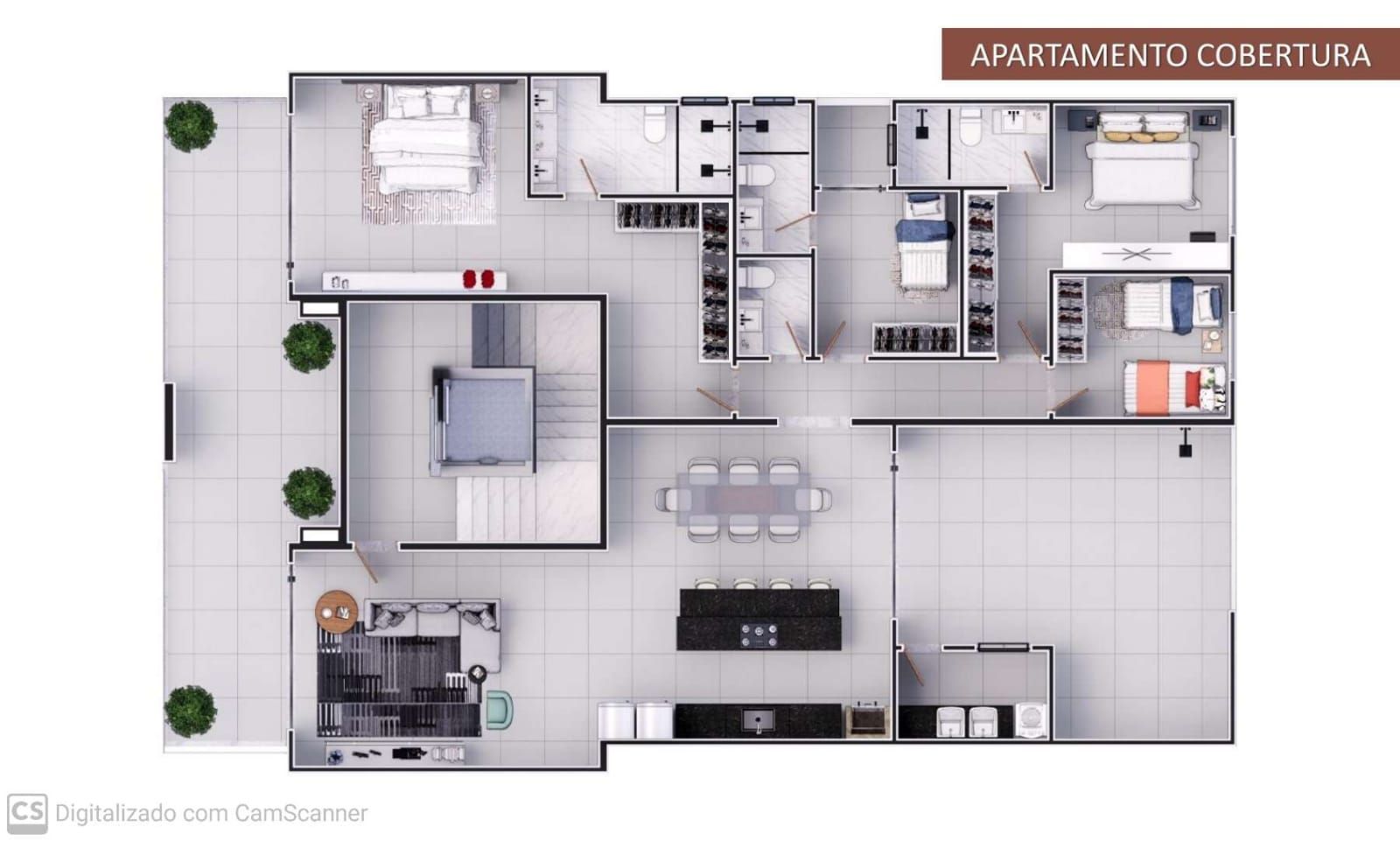 Cobertura à venda com 4 quartos, 220m² - Foto 6