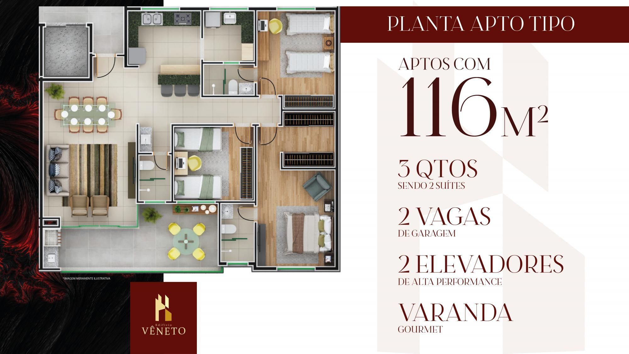 Apartamento à venda com 3 quartos, 116m² - Foto 9