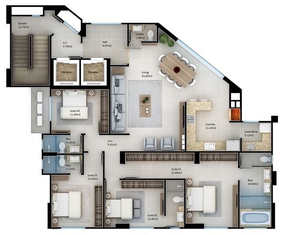 Apartamento à venda com 4 quartos, 163m² - Foto 8